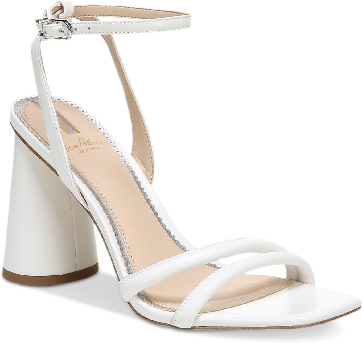 Sam Edelman Women's Kia Strappy Dress Sandals - Bright White