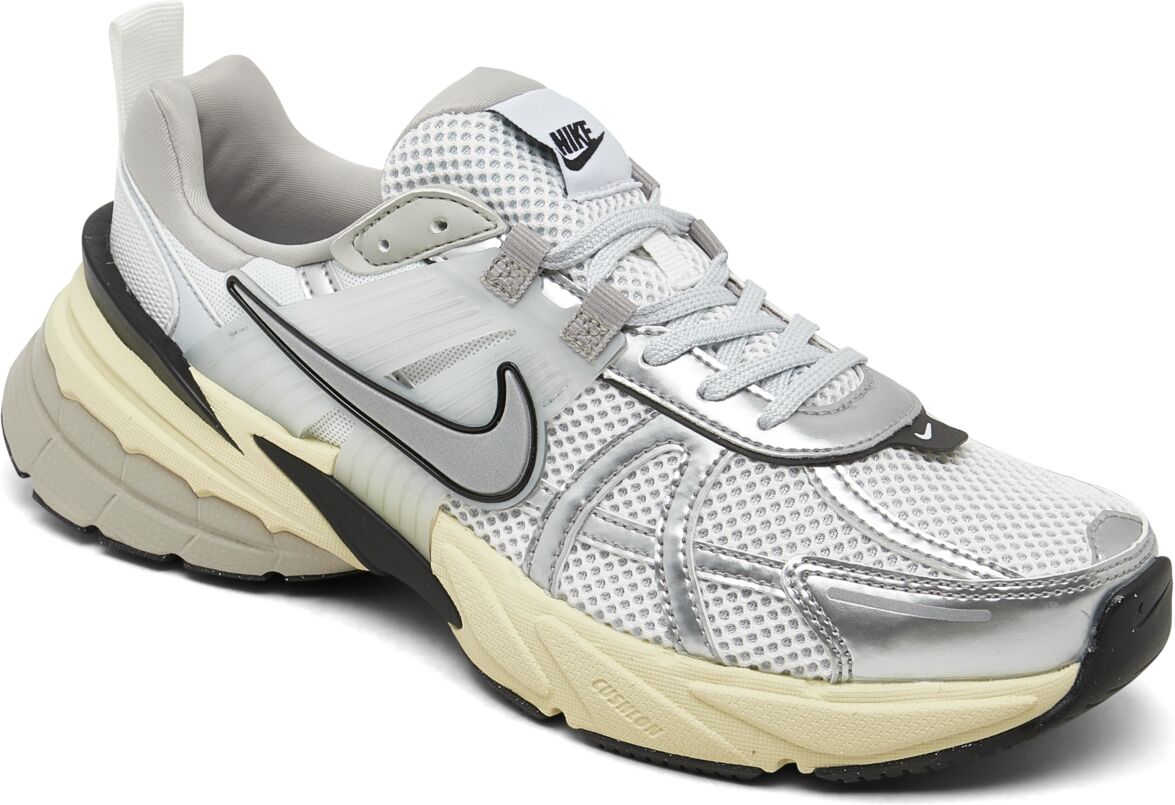 Nike Women's V2K Runtekk Running Sneakers from Finish Line - Summit White, Metallic Sill