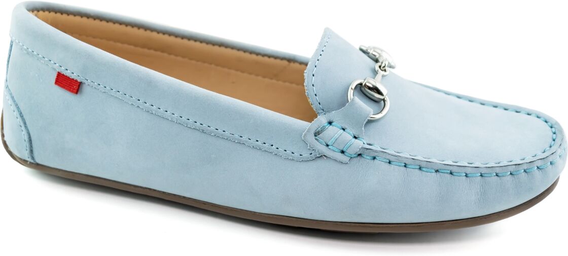 Marc Joseph New York Women's Sarasota Comfort Loafers - Baby Blue Nobuck