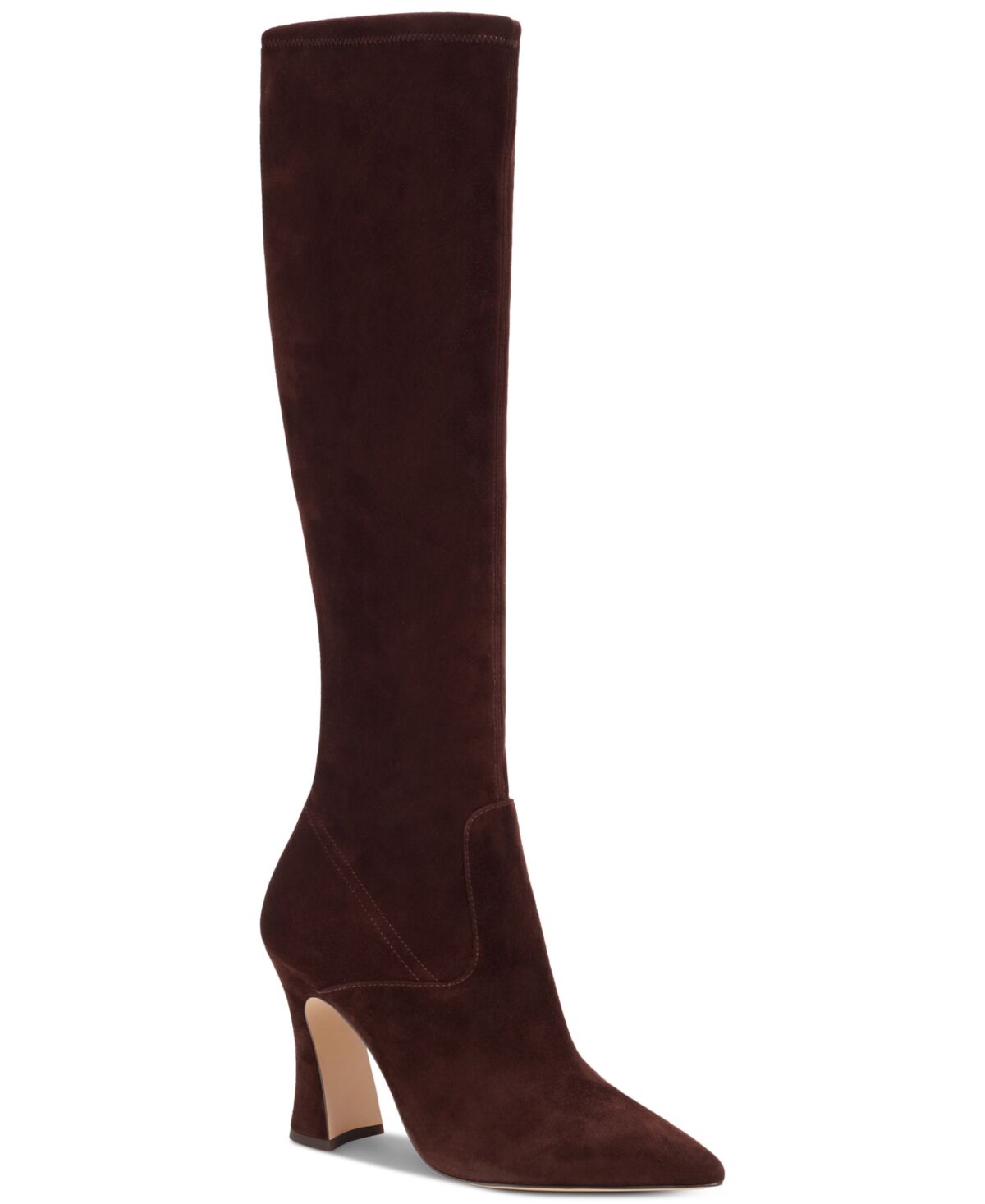 Coach Women's Cece Stretch Pointed Toe Knee High Dress Boots - Maple Suede