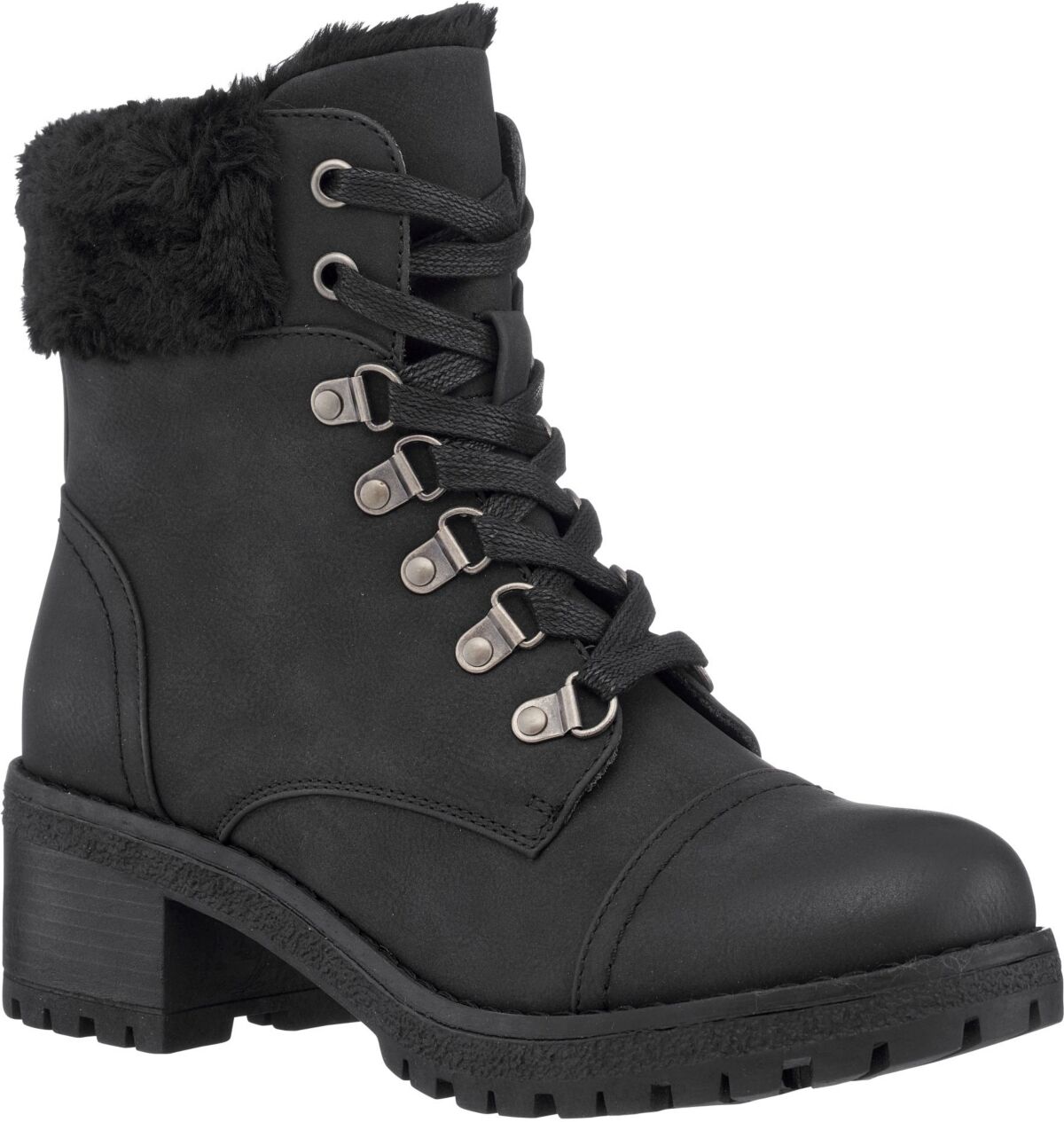 Gc Shoes Women's Joan Lace Up Boots - Black