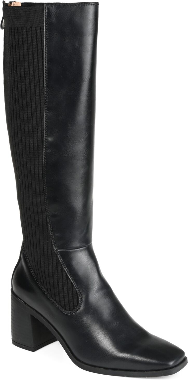 Journee Collection Women's Winny Knee High Boots - Black