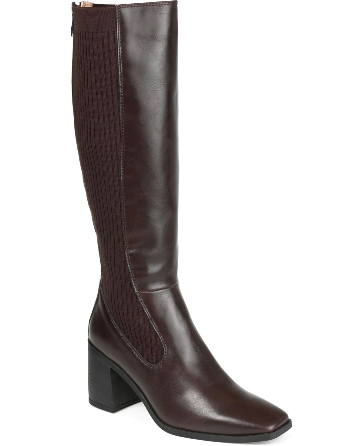 Journee Collection Women's Winny Knee High Boots - Brown