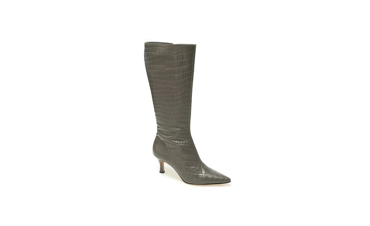 Paula Torres Shoes Women's Marbella High Stiletto Boots - Grey