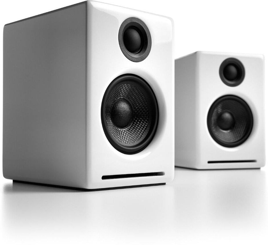 Audioengine A2+ 60W Wired/Wireless Bluetooth Speakers for Desktop/Laptops - White