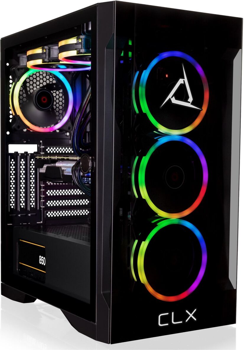 Clx Set Gaming Desktop - Liquid Cooled Amd Ryzen 9 7900X 4.7GHz 12-Core Processor, 32GB DDR5 Memory, GeForce Rtx 4070 Ti 12GB GDDR6X Graphics, 1TB Ssd