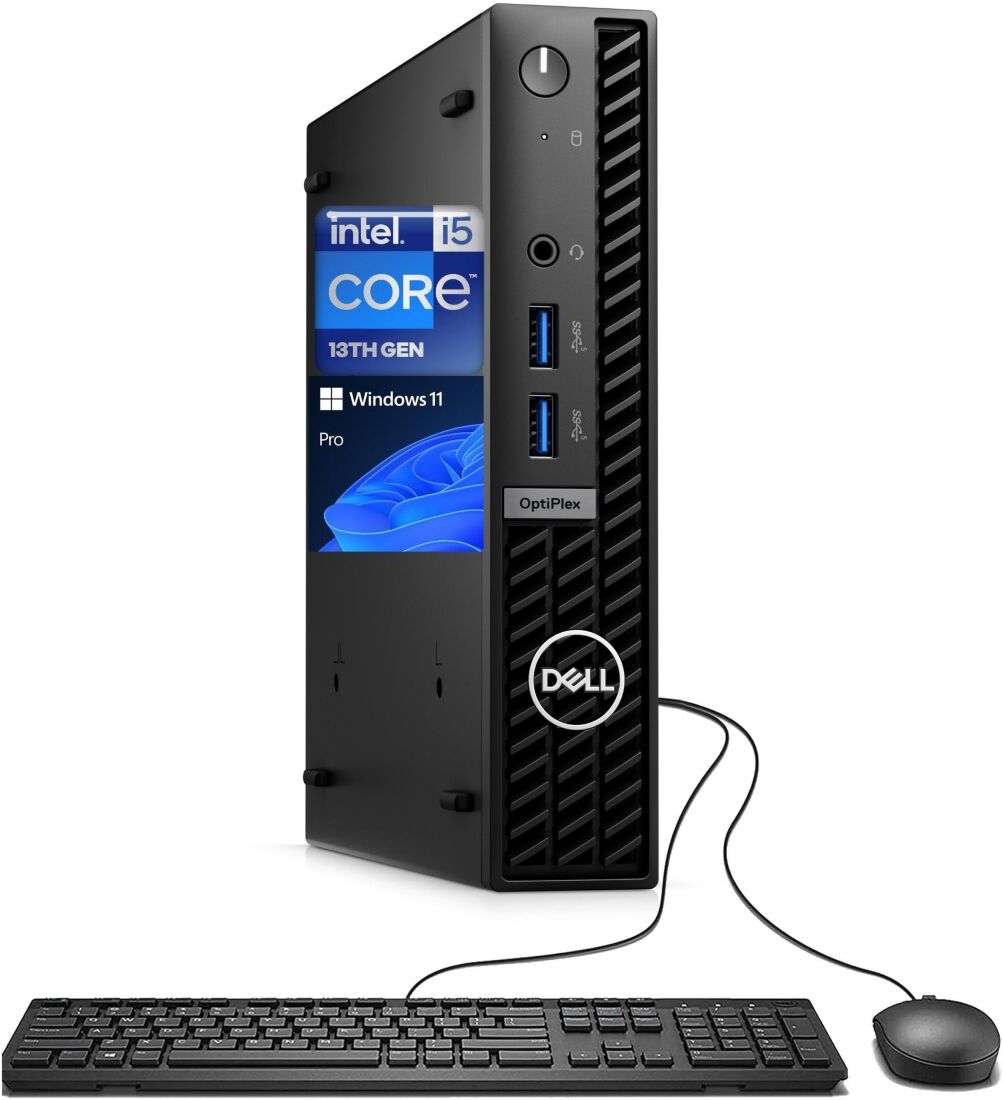 Dell OptiPlex 7000 Series 7010 Business Mff Desktop, Intel Core i5-13500T, Intel Uhd Graphics, 16GB DDR4 Ram, 256GB PCIe M.2 Ssd, No Wi-Fi, Windows 11