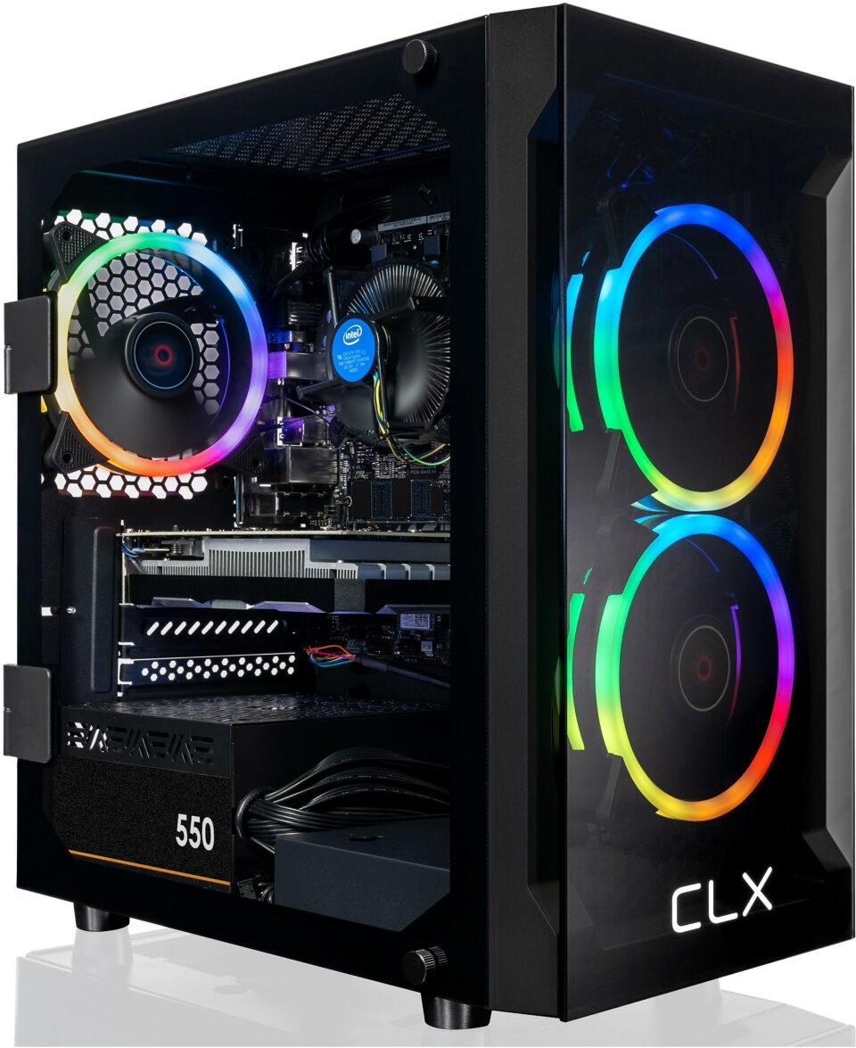 Clx Set Gaming Desktop - Intel Core i5 10400F 2.9GHz 6-Core Processor, 16GB DDR4 Memory, GeForce Gtx 1650 4GB GDDR5 Graphics, 1TB Ssd, WiFi, Windows 1