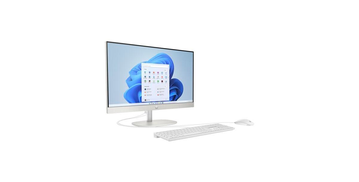 HP 27 Inch Multi-Touch All-In-One Desktop Computer - Silver