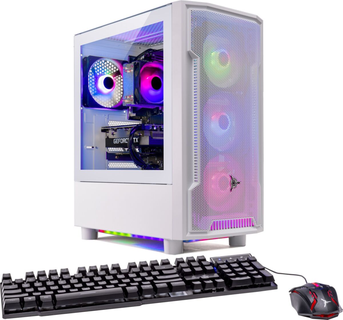 Skytech Gaming Skytech Archangel Gaming Pc, Intel i5 12400F 2.5 GHz, Rtx 4060 Ti, 1TB Nvme, 16GB DDR4 Ram 3200, 600W Gold Psu Wi-Fi, Win 11 Home, Rgb Keyboard and Rg