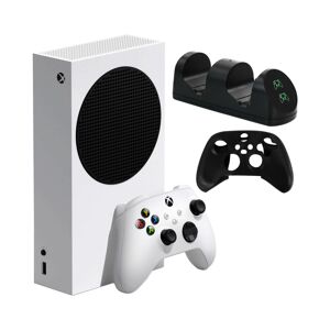 Xbox Series S 512 Gb Digital Console w/ Dual Charger & Silicone Sleeve - White
