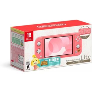 Nintendo Switch Lite - Animal Crossing: New Horizons Bundle - Isabelle's Aloha Edition Consoles - Orange