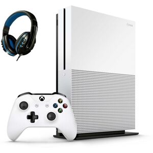 Bolt Axtion Microsoft Xbox One S 500GB Gaming Console White with Bolt Axtion Bundle Like New - White