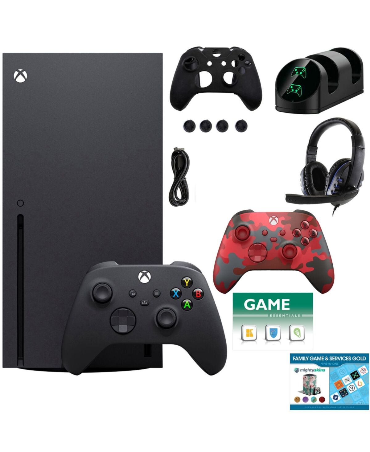 Xbox Series X Console w/ Extra Controller, Kit & 2 Vouchers - Black