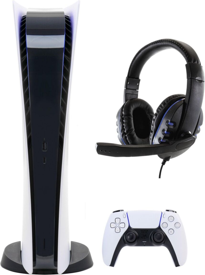 Playstation Sony PlayStation 5 Digital Console with Universal Headset - Open White