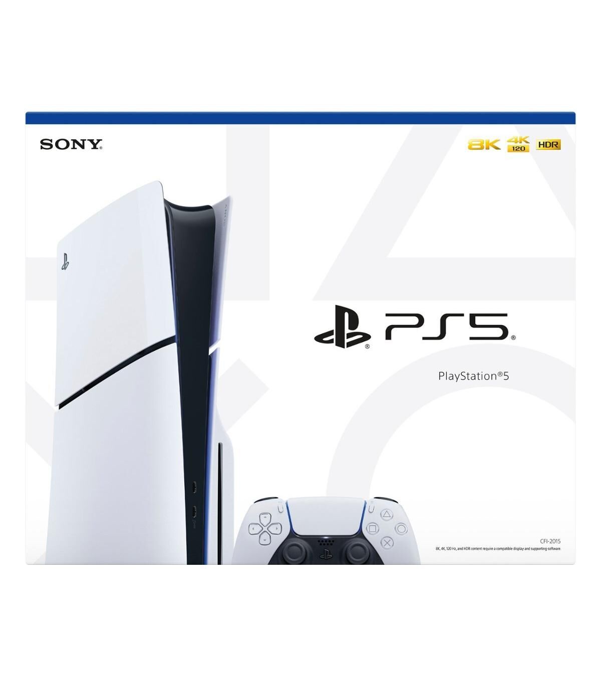 Sony PlayStation 5 Slim Console - White - White