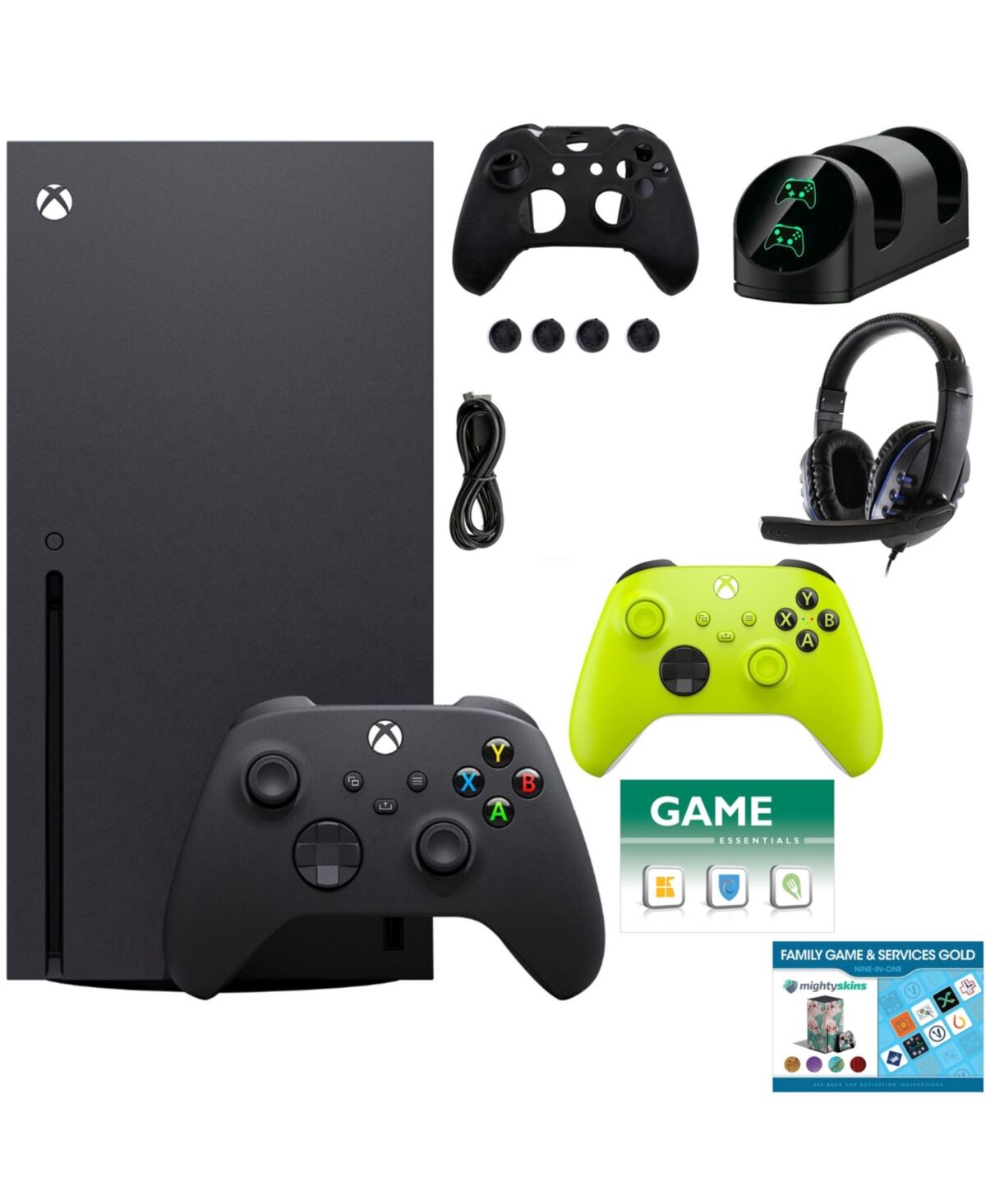 Xbox Series X 1TB Console w/ Controller Accessories Kit & 2 Vouchers - Black