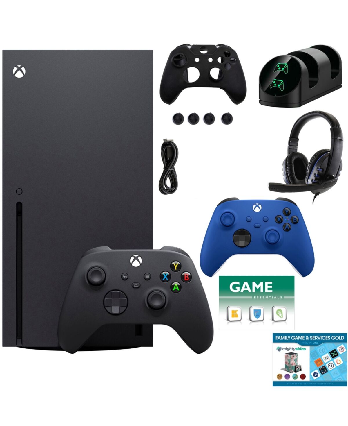 Xbox Series X Console w/ Extra Controller, Accessories & 2 Vouchers - Black
