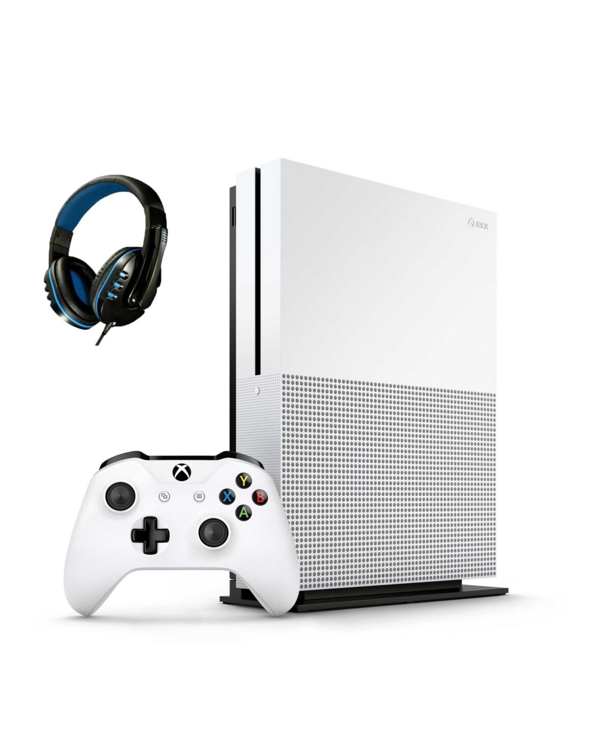 Bolt Axtion Microsoft Xbox One S 500GB Gaming Console White with Bolt Axtion Bundle Like New - White