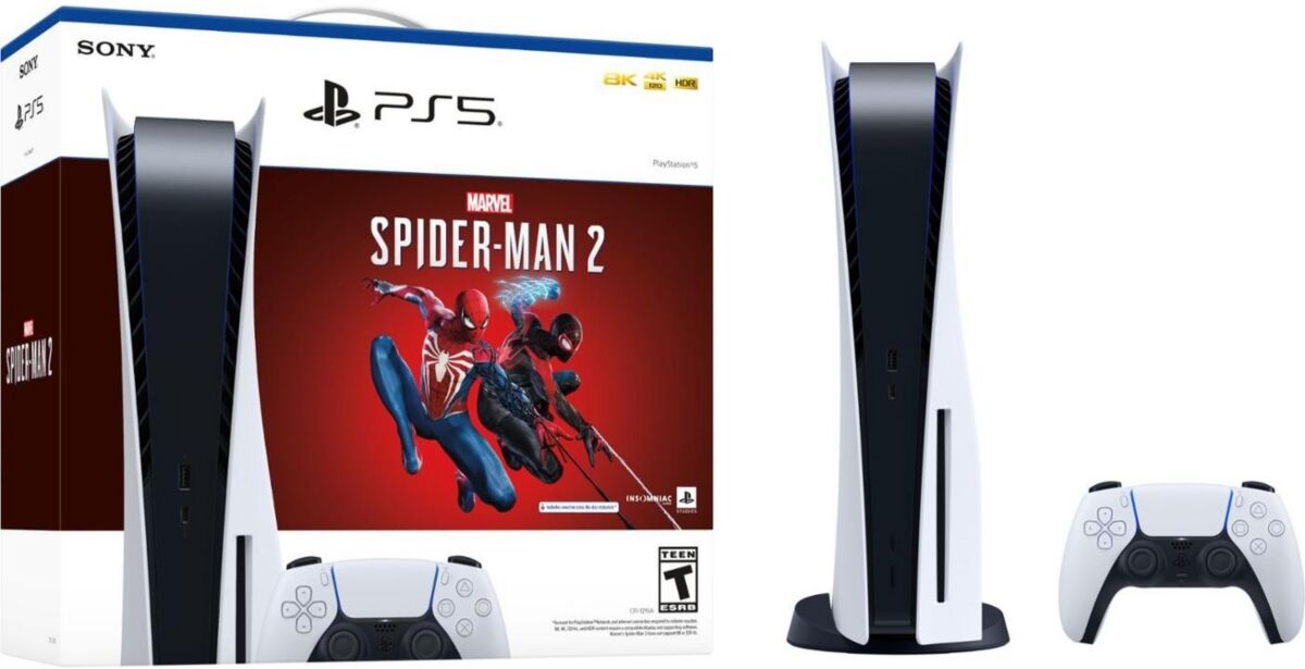 Sony Playstation Sony 5 Console – Marvel's Spider-Man 2 Bundle - White - White