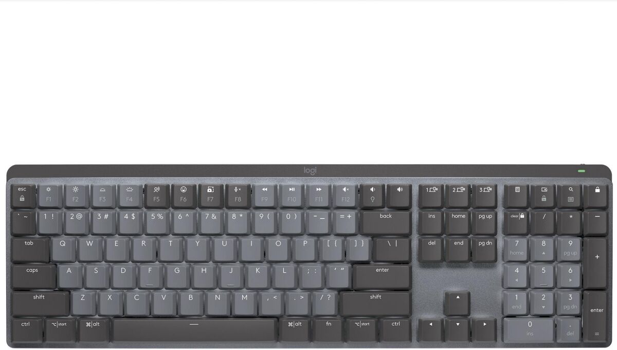 Logitech Mx Mechanical Illuminated Wireless Keyboard (Linear Switches, Graphite) - Grey