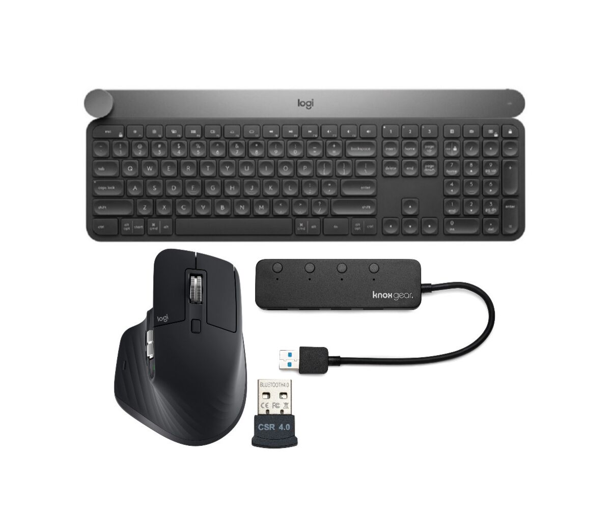 Logitech Craft Advanced Wireless Keyboard With Wireless Mouse - Black