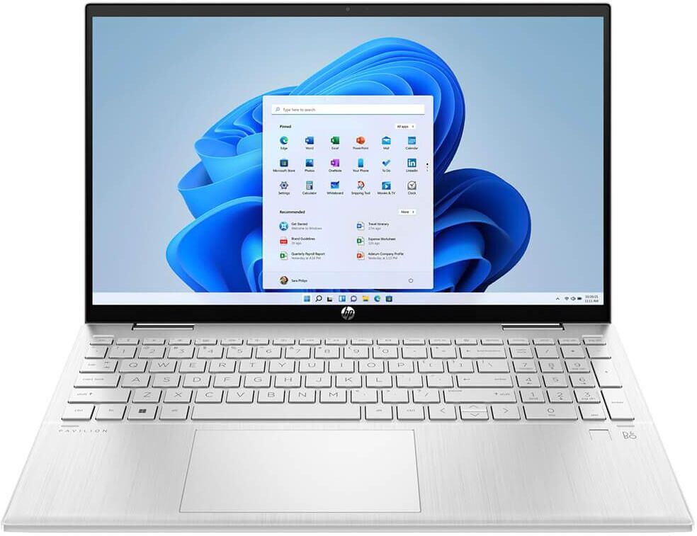 HP Envy x360 15.6 inch 2-In-1 Laptop- i7-1355U - 16GB/512GB Ssd - Natural Silver - Silver