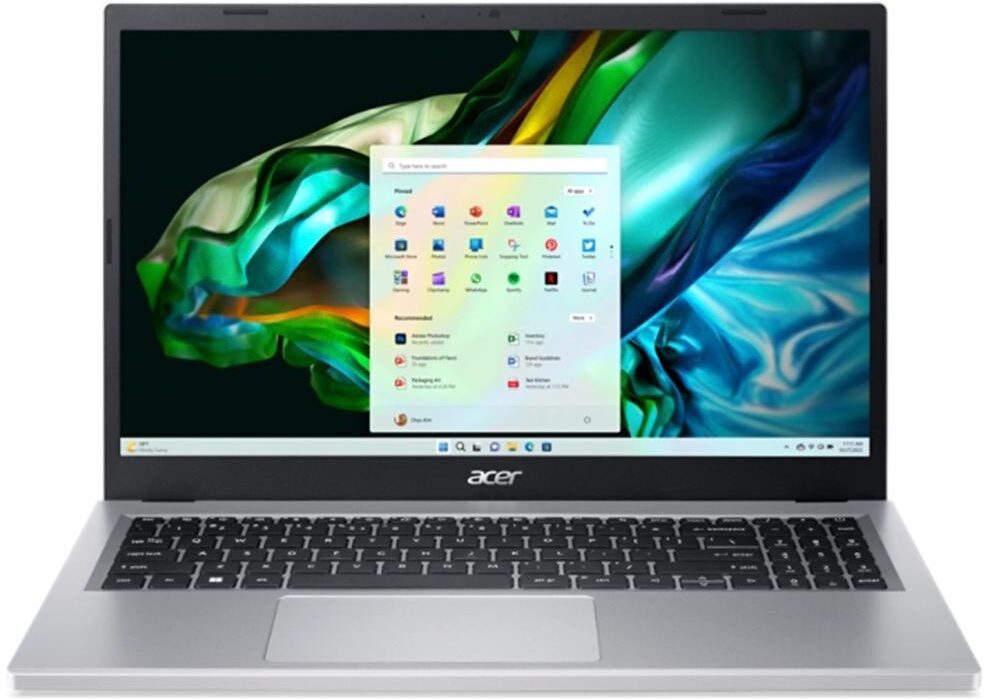 Acer 15.6 inch Aspire 3 Slim Laptop - Amd Ryzen 5 7520U - 8GB/1TB Ssd - Pure Silver - Silver