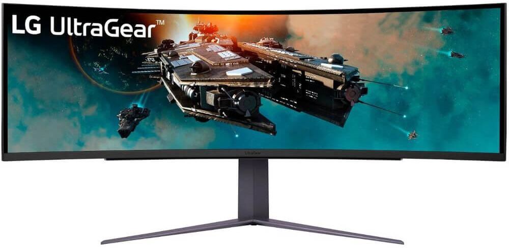 LG 49 inch UltraGear Led Curved FreeSync Gaming Monitor - Black - Black