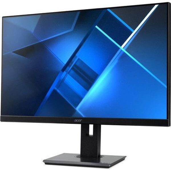 Acer Um.QB7AA.H01 24 in. B Epeat Silver White Led Backlight Lcd Ag Va Monitor, Black - Black