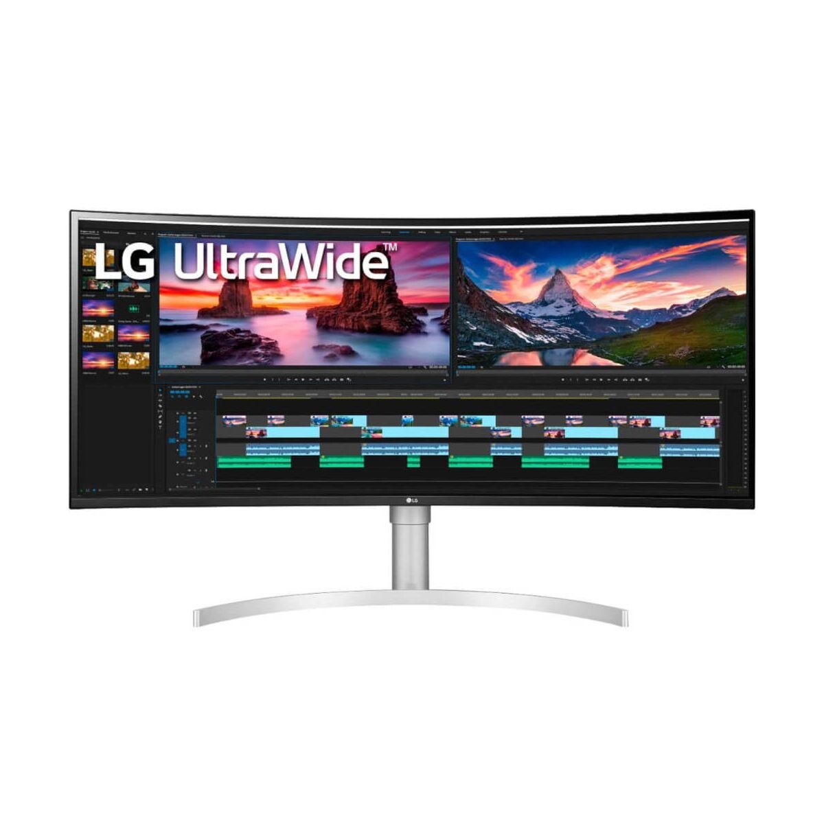 LG 38 inch UltraWide Ips Hdr G-sync Compatible Curved Monitor - Silver - Silver