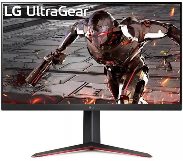 LG 32 inch UltraGear 165Hz Gaming Monitor - Black/Red - Black