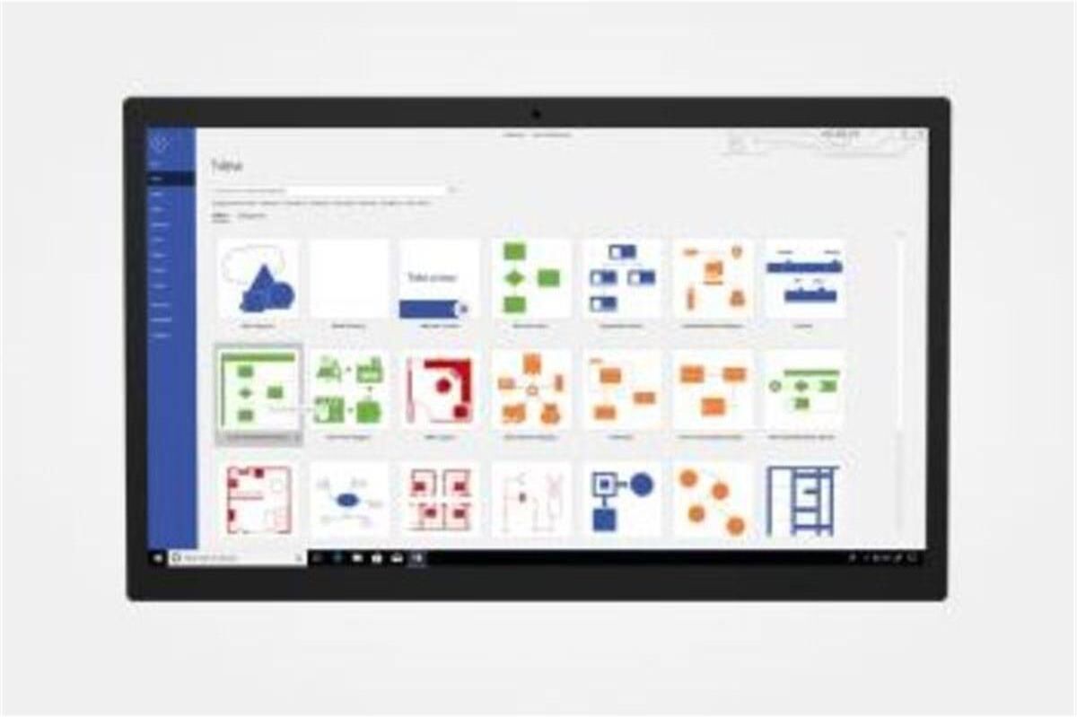 Microsoft D86-05954 Visio Standard 2021 Window English P8 Medialess 1 License - White