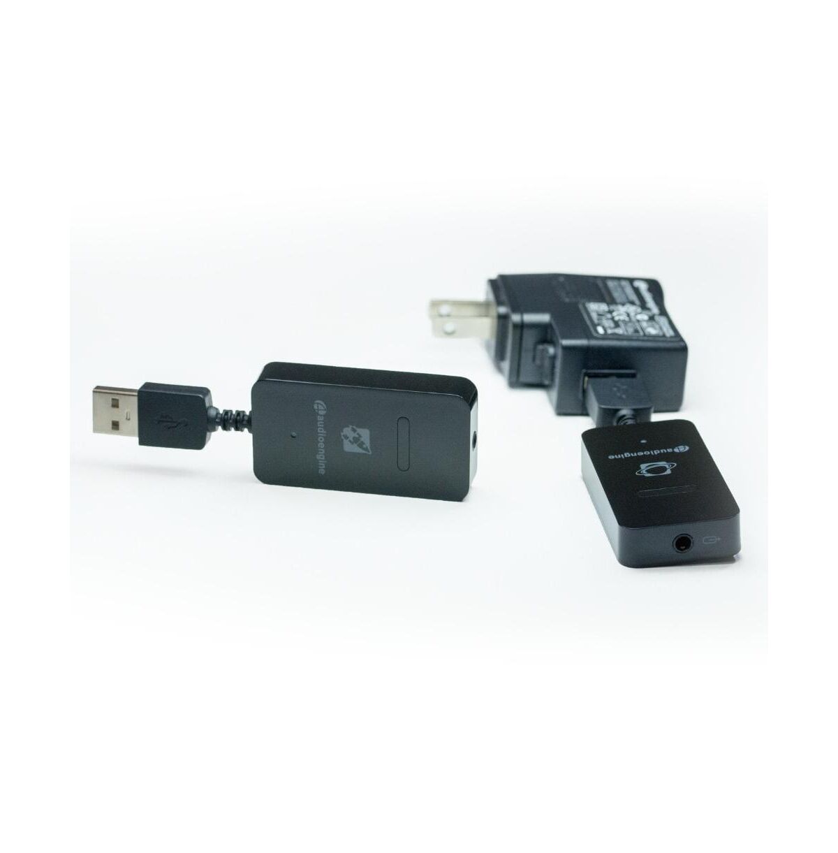 Audioengine W3 Wireless Audio Adapter Transmitter and Receiver - Black
