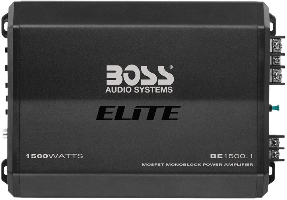 Boss Audio Elite 1500W Class Ab Mono Mosfet Amplifier with Variable Low-Pass Crossover - Black