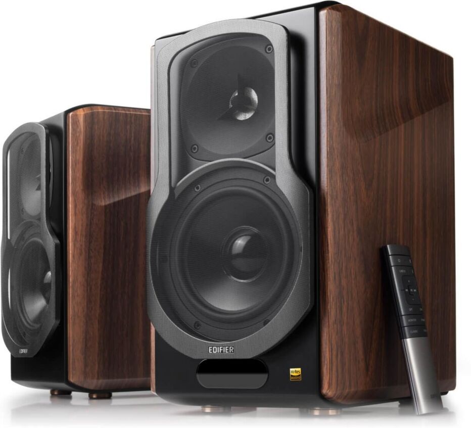 Edifier S2000mkiii Powered Bluetooth Bookshelf 2.0 Speakers - Brown