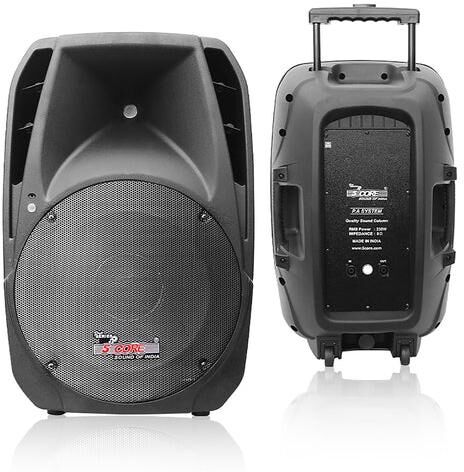 5 Core Dj speakers 15 Inch Pa Speaker System 250W Rms Indoor Outdoor Pa System Tough Abs Cabinet Speakon Connection 8 Ohm Party Sound System -Pc 42 -