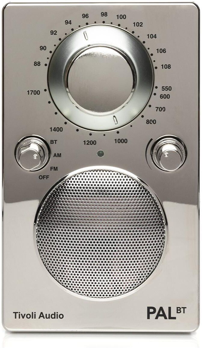 Tivoli Audio Pal Bt Bluetooth Am/Fm Portable Radio & Speaker - Chrome