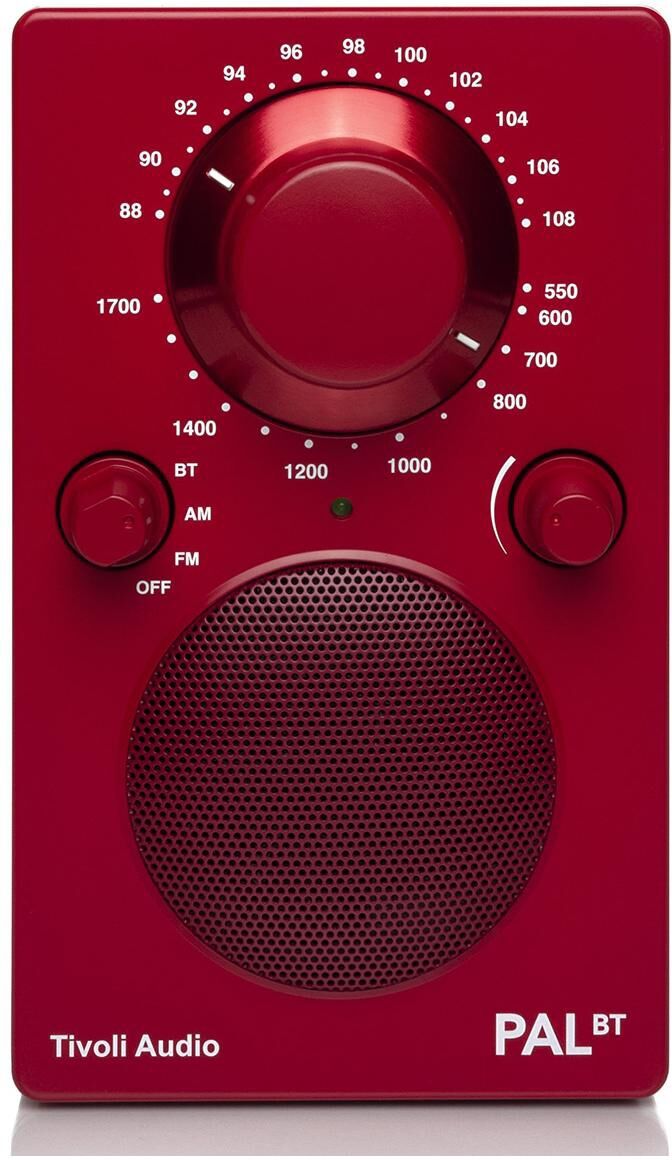 Tivoli Audio Pal Bt Bluetooth Am/Fm Portable Radio & Speaker - Red