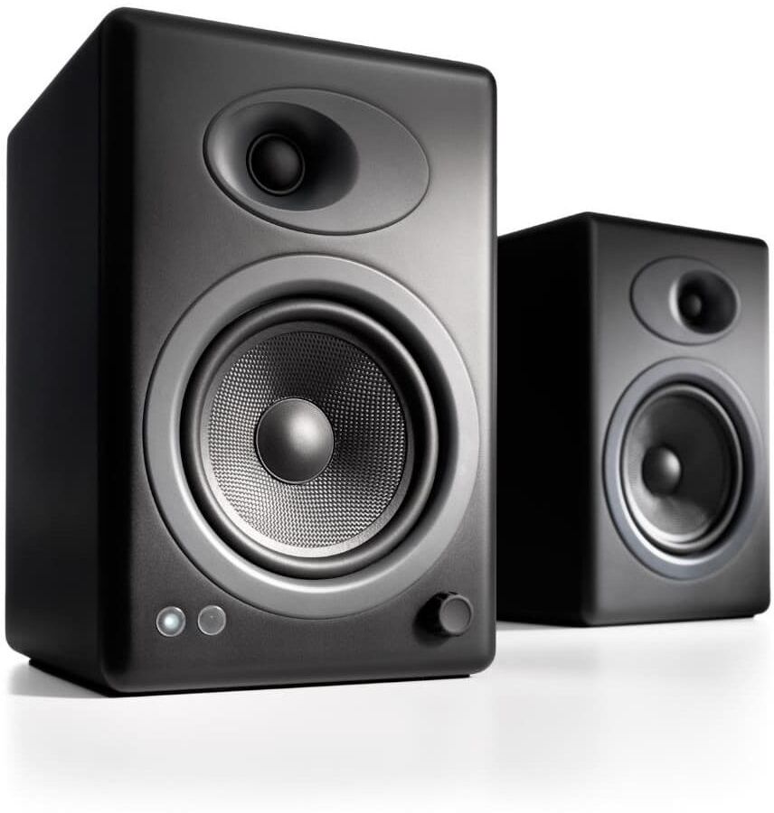 Audioengine A5+ 150W Powered Bookshelf Speakers - Stereo Systems and More - Black