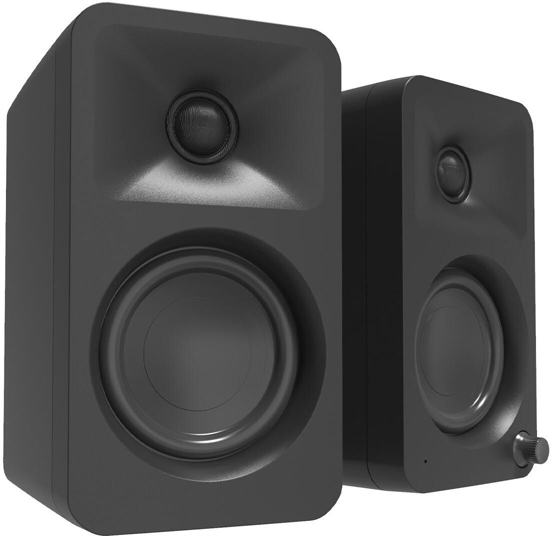 Kanto Ora Powered Reference Desktop Speakers with Bluetooth - Pair (Black) - Black