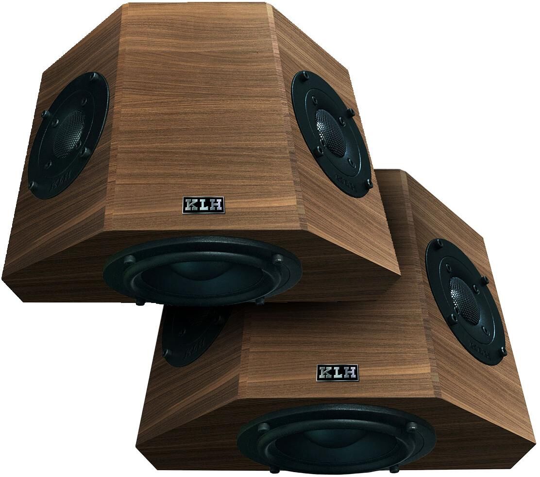 Klh Kendall 2S Surround Speakers - Pair - Walnut