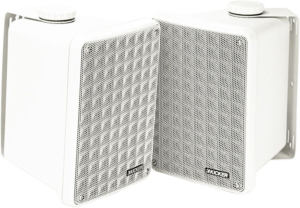 Kicker KB6 Outdoor/Indoor Speakers - Gray - Grey