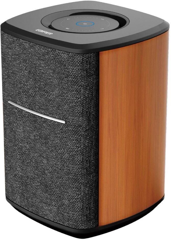 Edifier Wi-fi Smart Speaker, Airplay 2 And Spotify Connect,alexa - Wood Grain