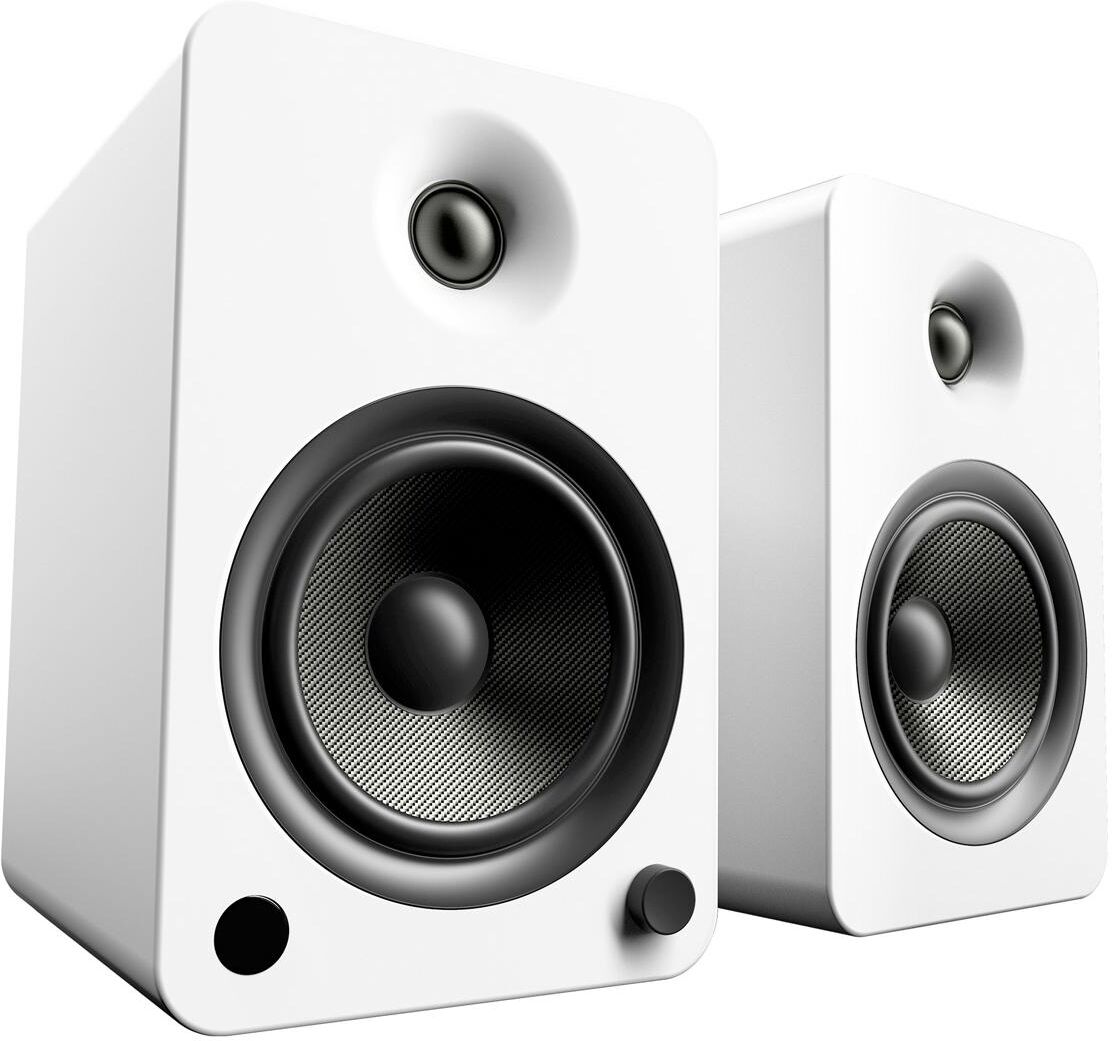 Kanto YU6 Powered Bookshelf Speakers with Built-In Bluetooth - Pair - Matte white