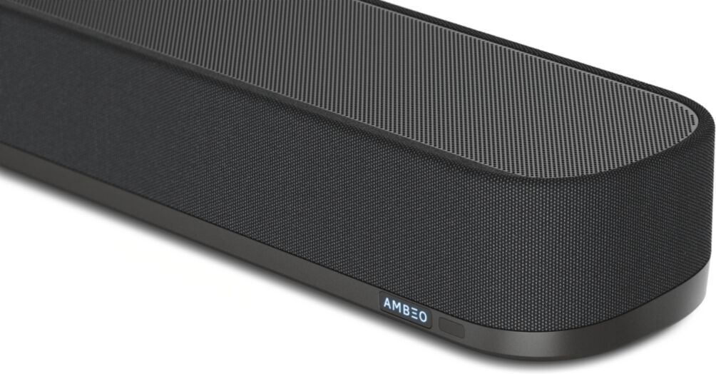 Sennheiser Ambeo Soundbar Plus for Tv and Music with Immersive 3D Surround Sound, Virtual 7.1.4 Speaker Setup, Built-in Dual Subwoofers, Advanced Stre