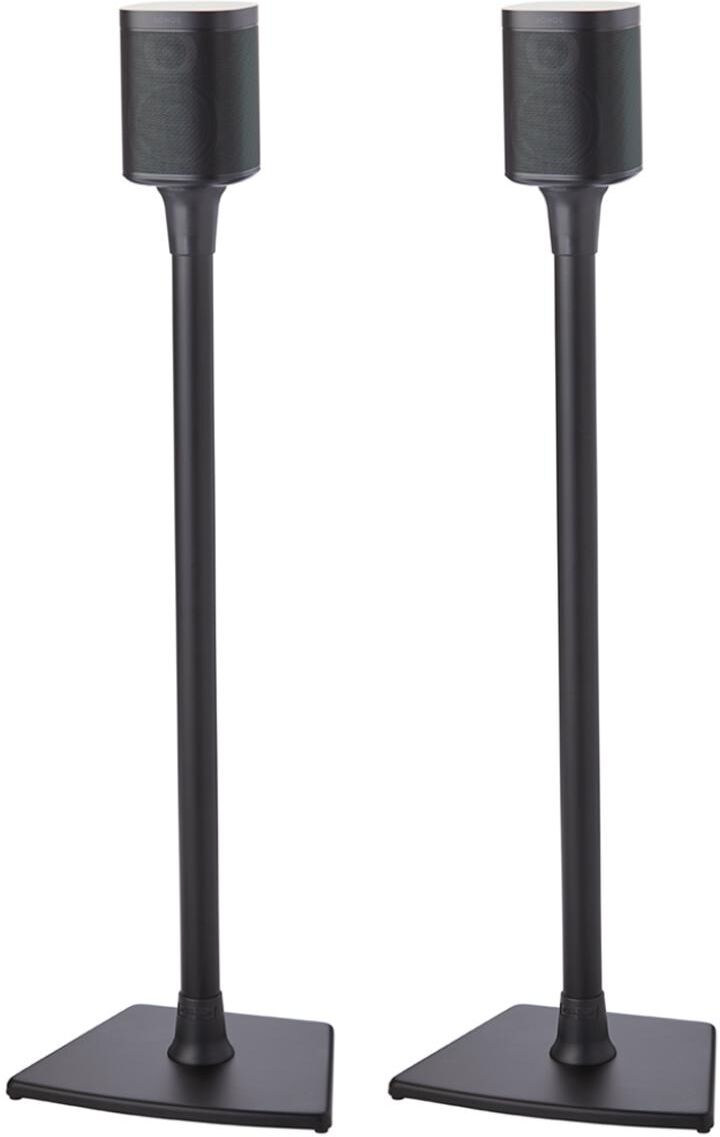 Sanus Wireless Speaker Stands for Sonos One, Play:1, and Play:3 - Pair - Black