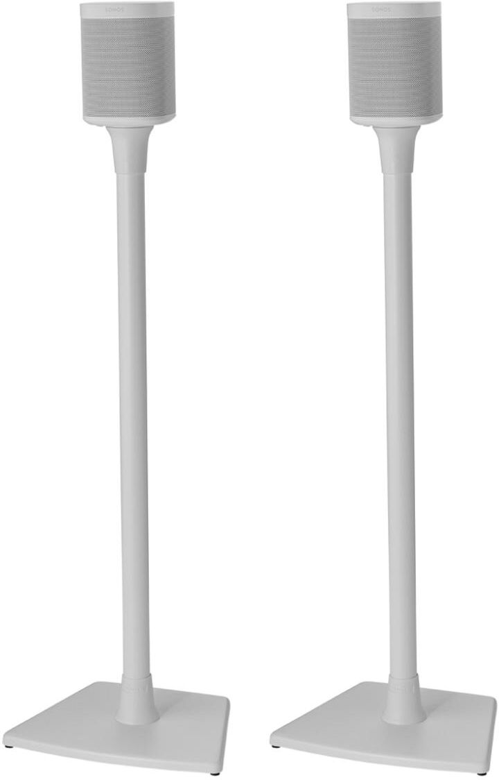 Sanus Wireless Speaker Stands for Sonos One, Play:1, and Play:3 - Pair - White