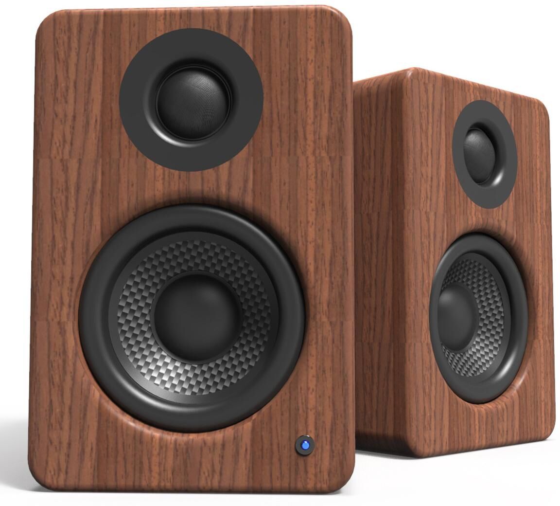 Kanto YU2 Powered Desktop Speakers - Pair - Walnut