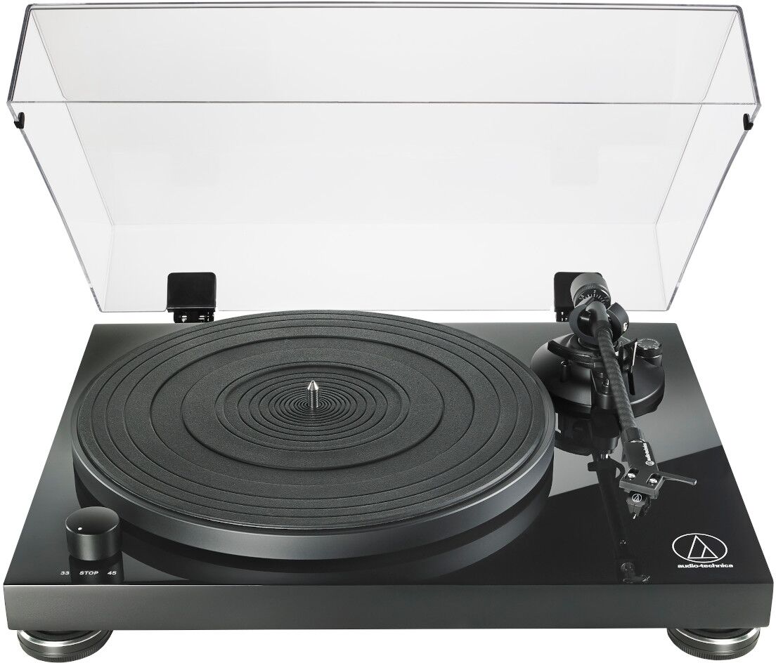 Technica Audio Technica AudioTechnica At-LPW50PB Fully Manual Belt-Drive Turntable (Piano Black) - Piano black